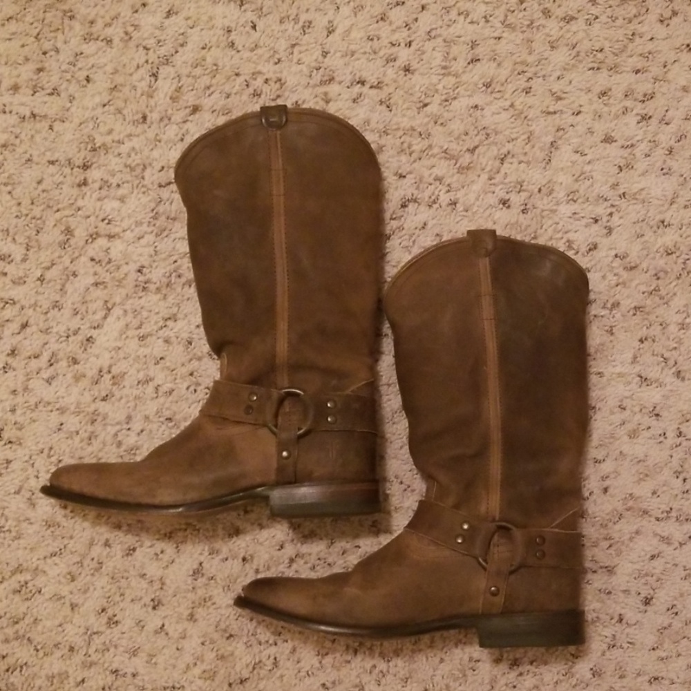 Frye Wyatt Harness Boots